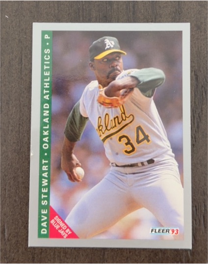 1993 Fleer #669 Dave Stewart — front
