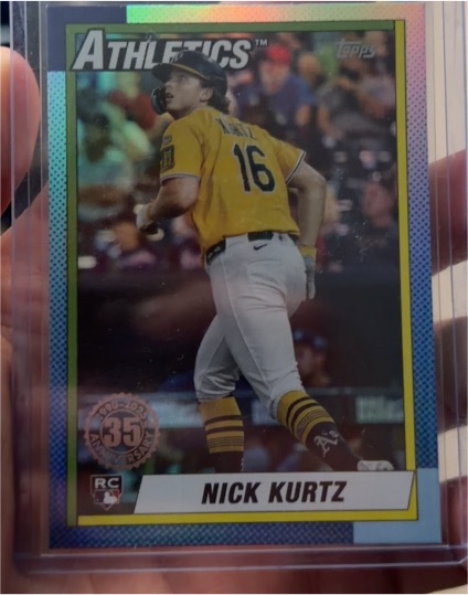 2025 Topps Update #U90-17 Nick Kurtz — front