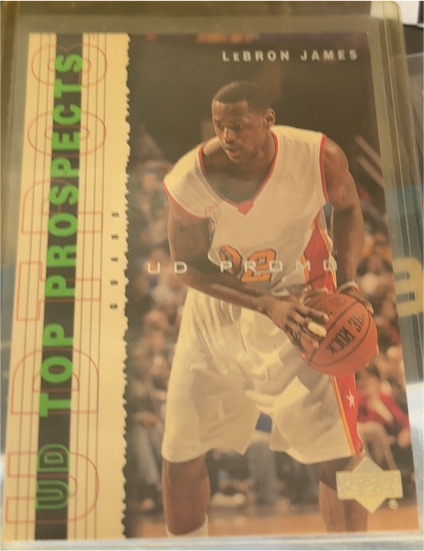 2003 Upper Deck Top Prospects #P3 LeBron James — front