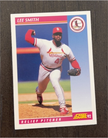 1992 Score #630 Lee Smith — front