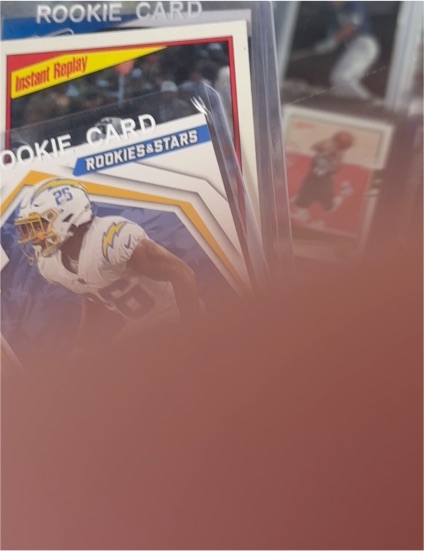 2020 Panini Chronicles Instant Replay Rookie Card Austin Ekeler — front