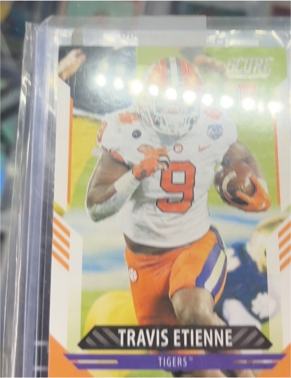2021 Score #310 Travis Etienne Rookie Clemson Tigers — front