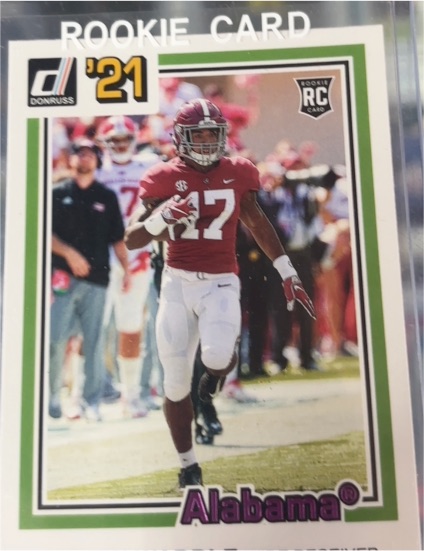 2021 Donruss #17 Jaylen Waddle RC Alabama — front