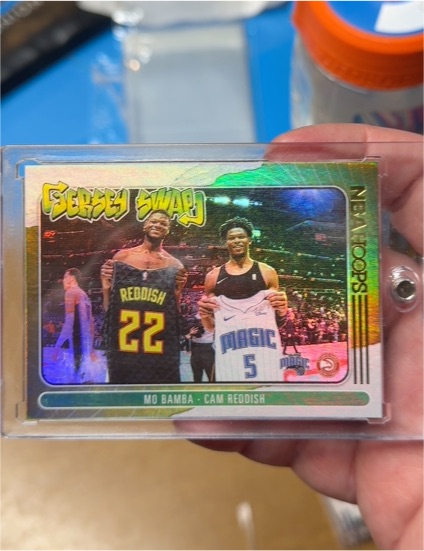 2020-21 Panini NBA Hoops Jersey Swap #5 Mo Bamba Cam Reddish — front