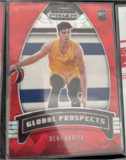 2020-21 Panini Prizm Draft Picks #100 Deni Avdija Global Prospects — front