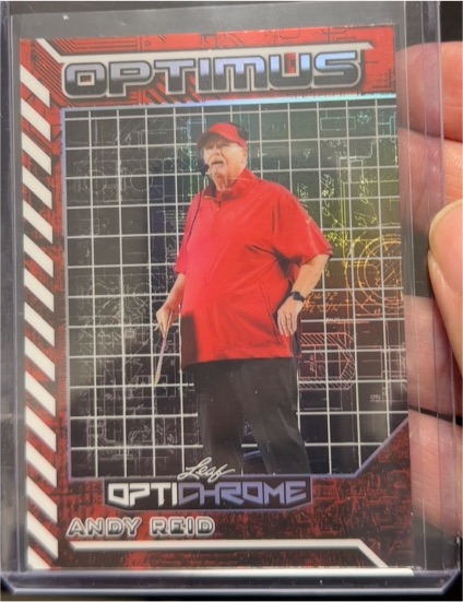 2025 Leaf Optichrome Optimus #OB-2 Andy Reid — front