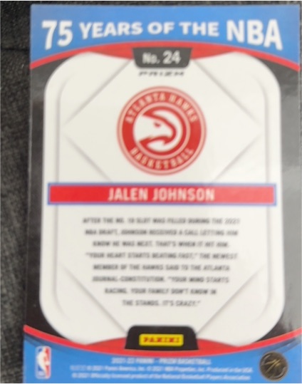 2024 Panini #24 Jalen Johnson — front