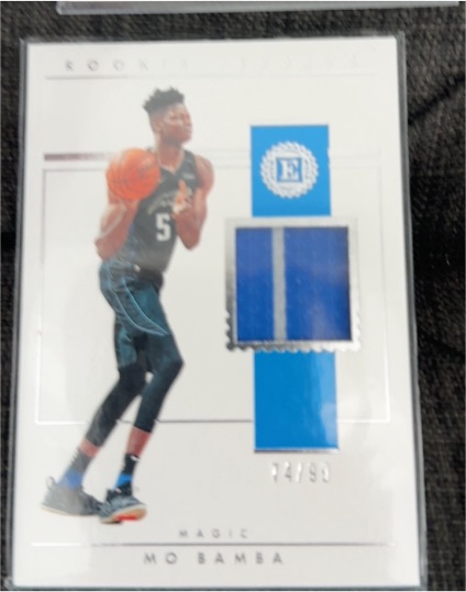 2019-20 Panini Encased Label Materials #LM-MOB Mo Bamba — front