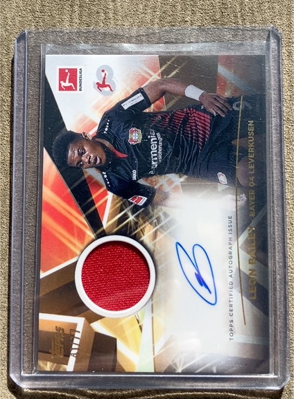 2023 Topps Bundesliga 60 Years Relic Leon Bailey — front