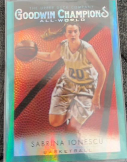 2021 Upper Deck Goodwin Champions All-World Basketball #GB-7 Sabrina Ionescu — front