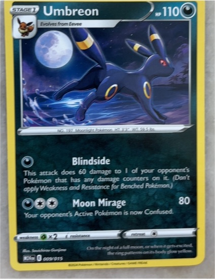 2024 Pokémon McDonald's Promos #009 Umbreon — front