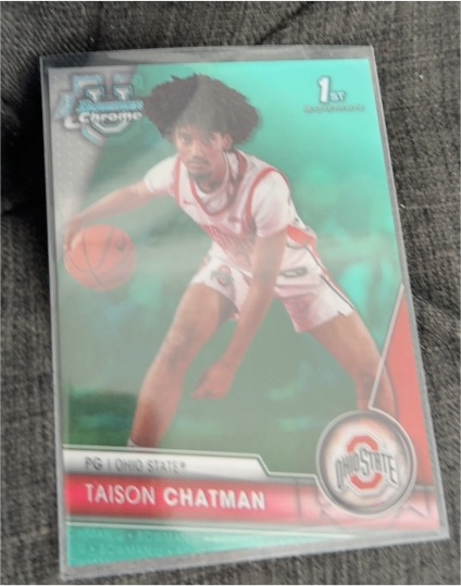 2023-24 Bowman University Chrome #62 Taison Chatman — front