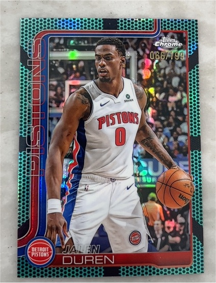 2025-26 Topps Chrome #57 Jalen Duren — front