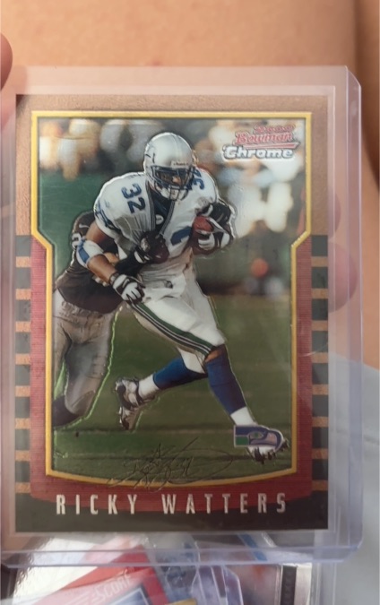 2000 Bowman Chrome #49 Ricky Watters — front