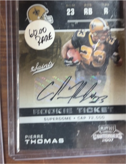 2007 Playoff Contenders Rookie Ticket #23 Pierre Thomas — front