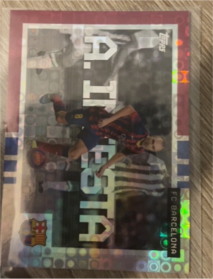 1998 Topps A. INIESTA FC Barcelona — front