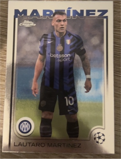 2024-25 Topps Chrome UEFA Club Competitions #50 Lautaro Martinez — front