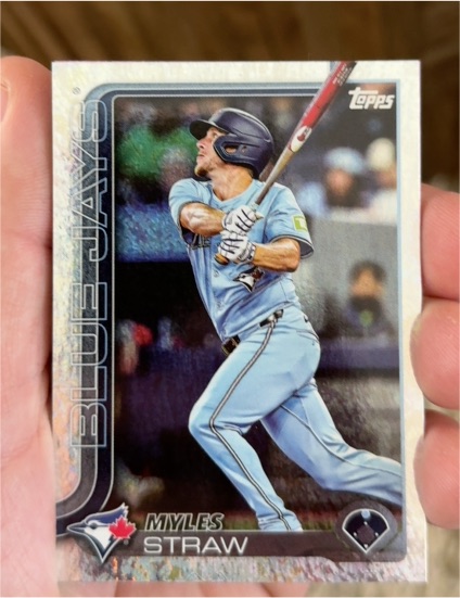 2025 Topps Update #US340 Myles Straw — front