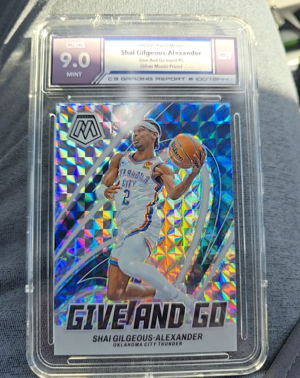 2023-24 Panini Mosaic #5 Shai Gilgeous-Alexander Give and Go — front