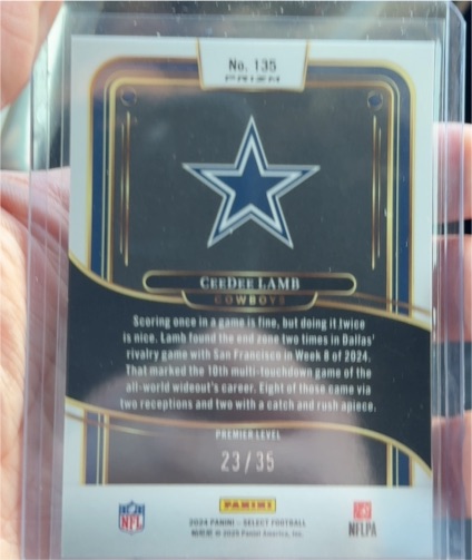 2020 Panini Select Premier Level #135 CeeDee Lamb — front