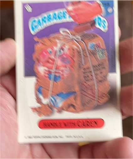 1987 Topps Garbage Pail Kids Series 8 #325B Handle with Caren — front