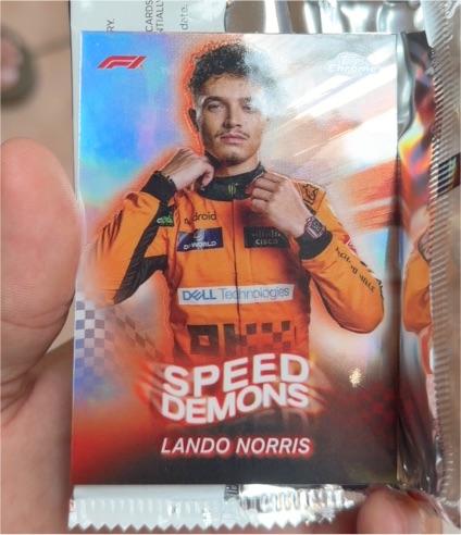 2024 Topps Chrome Formula 1 #SD-7 Lando Norris Speed Demons McLaren — front