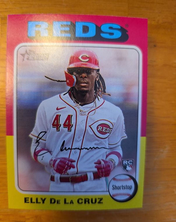 2024 Topps Heritage #473 Elly De La Cruz — front