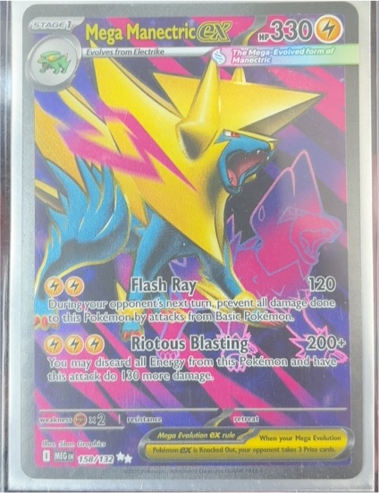 2014 Pokemon ME01: Mega Evolution #158/132 Mega Manectric ex — front