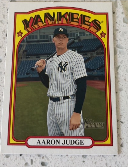 2021 Topps Heritage #121 Aaron Judge — front