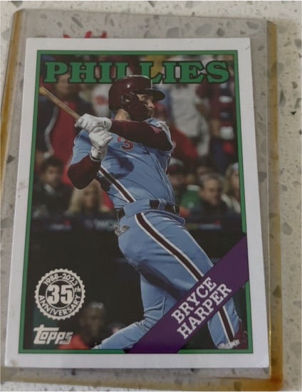 2023 Topps Update 1988 #88US-38 Bryce Harper — front