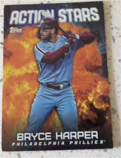 2023 Topps Update Action Stars #AS-16 Bryce Harper — front
