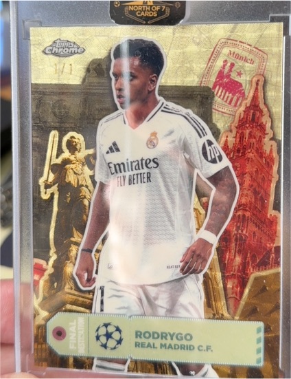 2024-25 Topps Chrome UEFA Club Competitions Final Destination #FD-13 Rodrygo — front