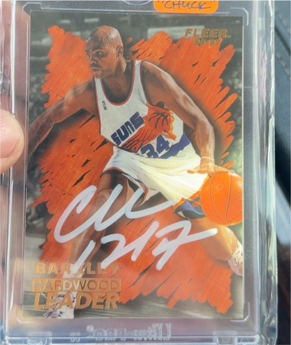 1996-97 Fleer #140 Charles Barkley Hardwood Leader — front