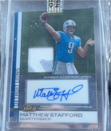 2009 Topps Finest RC Matthew Stafford — front