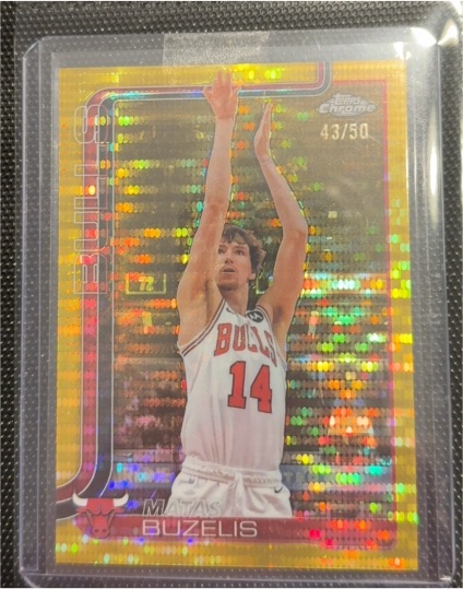 2025-26 Topps Chrome #231 Matas Buzelis — front
