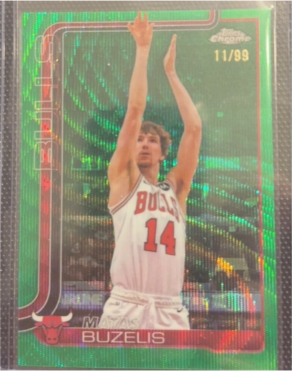2025-26 Topps Chrome #231 Matas Buzelis — front