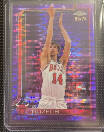 2025-26 Topps Chrome #231 Matas Buzelis — front