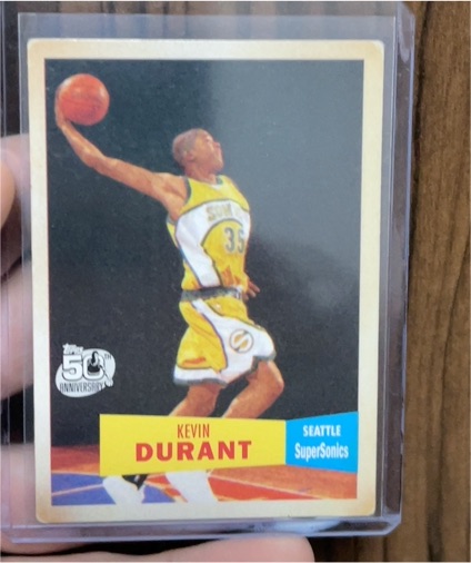 2007-08 Topps 1957-58 Variations #112 Kevin Durant — front