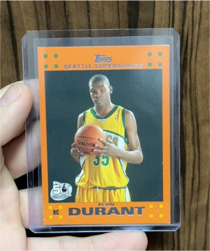 2007-08 Topps #2 Kevin Durant Rookie — front