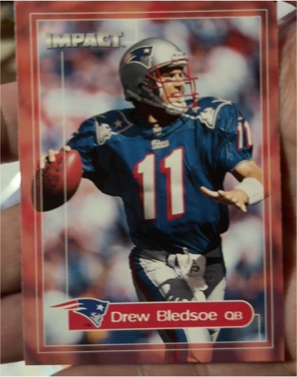 2000 Fleer Impact #182 Drew Bledsoe — front