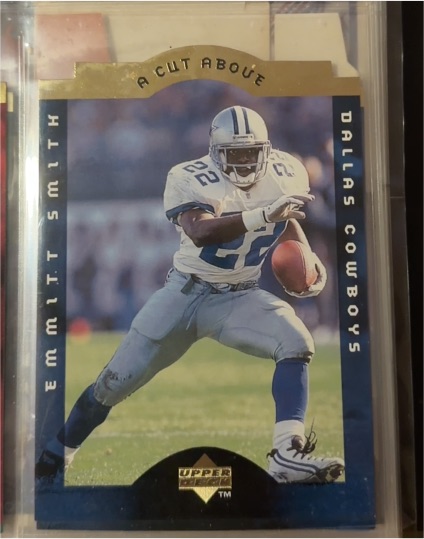 1996 Upper Deck Collector's Choice #4 Emmitt Smith A Cut Above Dallas Cowboys — front