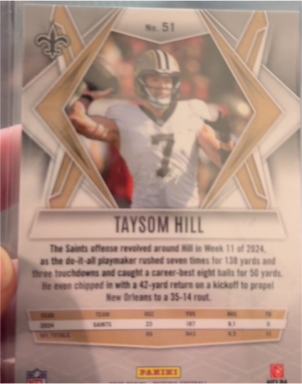 2024 Panini #51 Taysom Hill — front