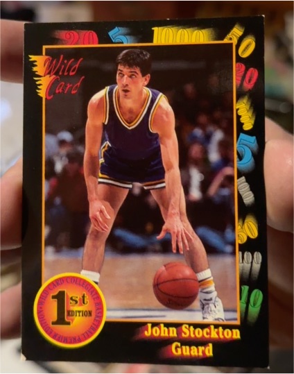 1991 Wild Card #84 John Stockton Gonzaga Bulldogs — front
