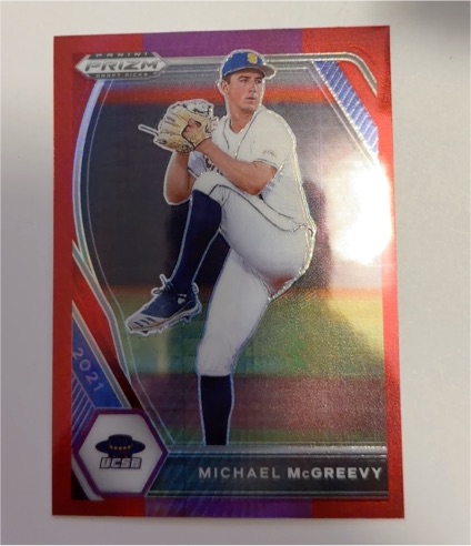 2021 Panini Prizm Draft Picks #PDP18 Michael McGreevy — front