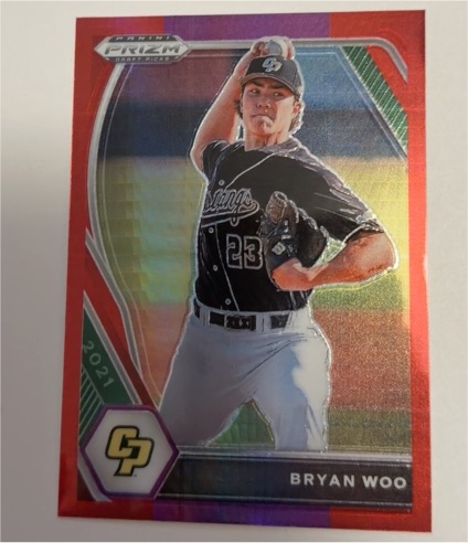2021 Panini Prizm Draft Picks #PDP174 Bryan Woo — front