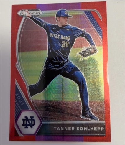 2021 Panini Prizm Draft Picks #PDP135 Tanner Kohlhepp — front