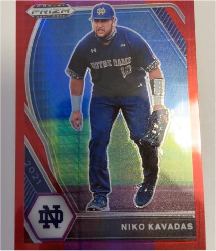 2021 Panini Prizm Draft Picks #PDP204 Niko Kavadas — front