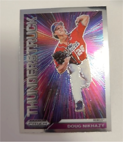 2021 Panini Prizm Draft Picks Thunderstruck #T-DN Doug Nikhazy — front