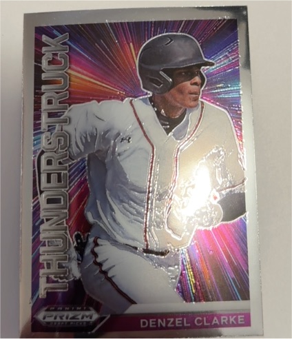 2021 Panini Prizm Draft Picks Thunderstruck #T-DC Denzel Clarke — front