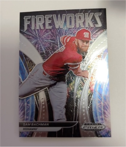 2021 Panini Prizm Draft Picks Fireworks #F-SB Sam Bachman — front